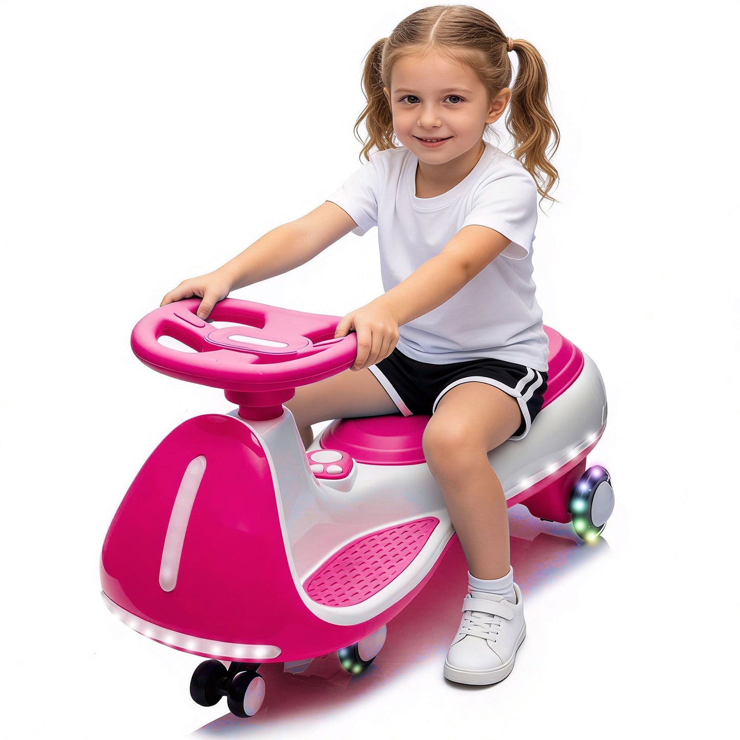 12V Kids Ride-On Electric Wiggle Car with 2-in-1 Smart Design