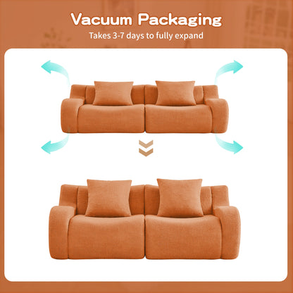 Soft Teddy Fabric Boneless Sofa
