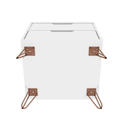 Rockefeller - Nightstand With 2 Drawers - White