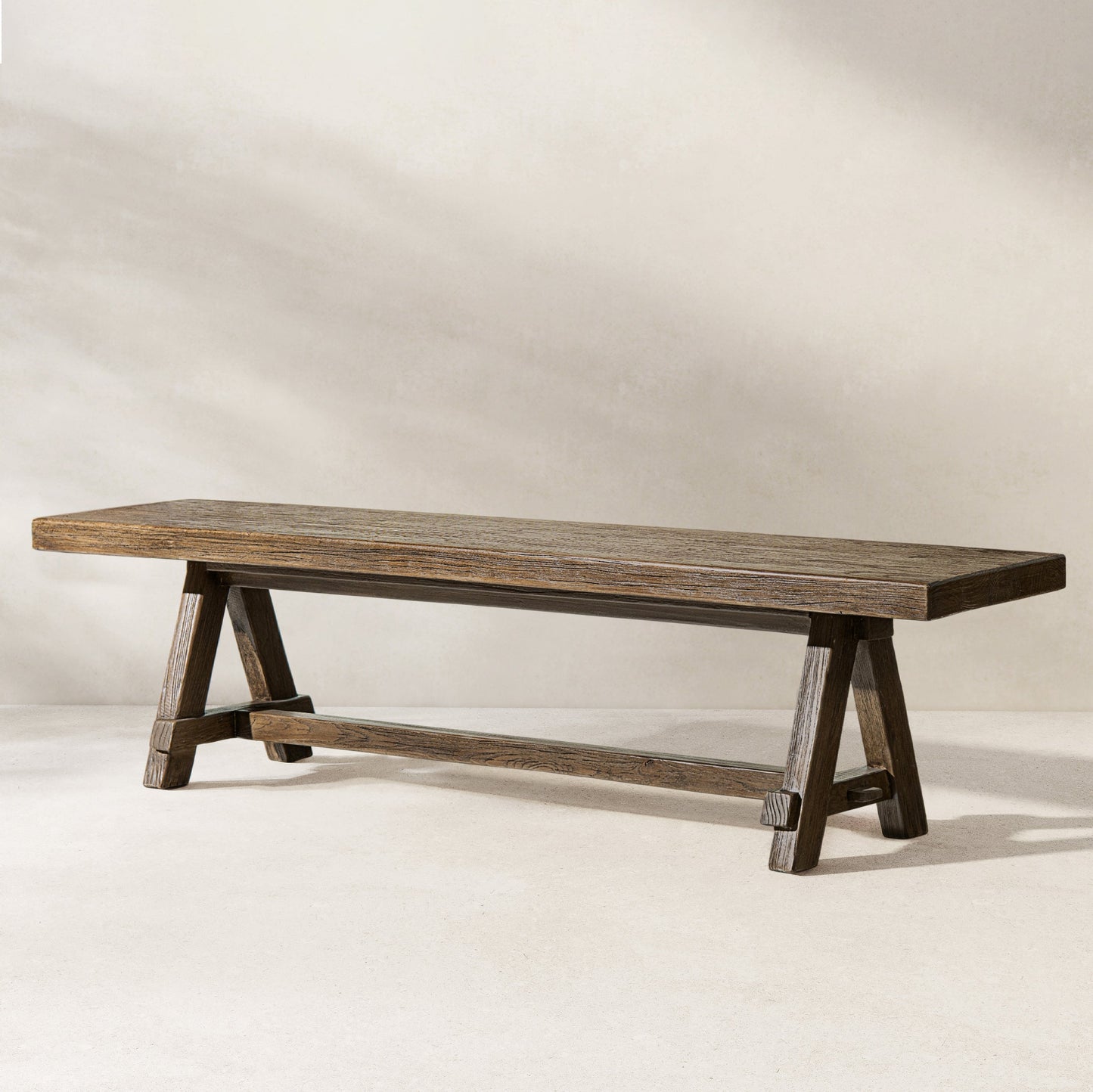 Hawthorne 72' Reclaimed Elm Trestle Dining Bench