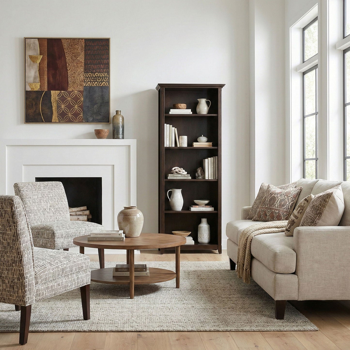 Amherst - 5 Shelf Bookcase, Handcrafted