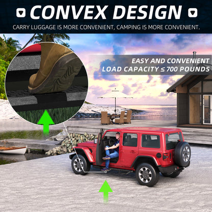 Two Stairs Running Boards Side Steps for Jeep Wrangler JK