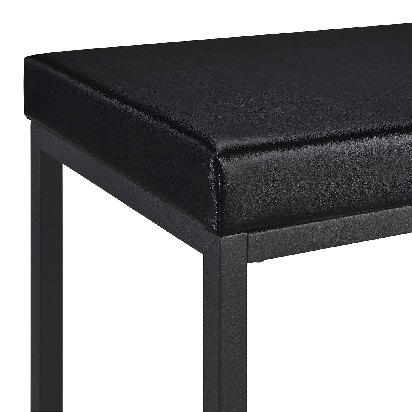 Klekner - 4 Piece Counter Height Table Set With Nesting Tables And Backless Stools - Charcoal