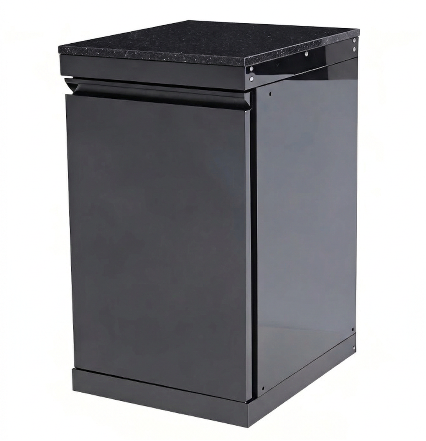 Black Single-door Storage Locker Outdoor Kitchen Islands