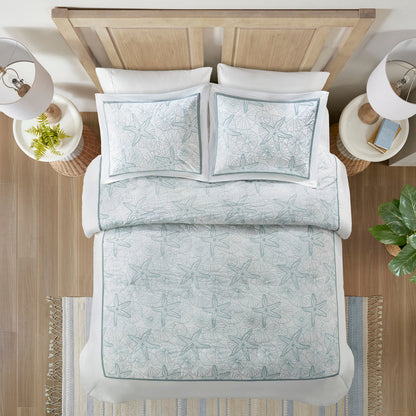 Duvet Cover Mini Set White Full/Queen