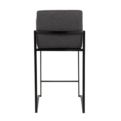 Fuji - Contemporary Modern Elegance, High Back Counter Stool