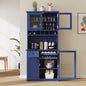 TOPMAX Farmhouse Freestanding Buffet with Hutch