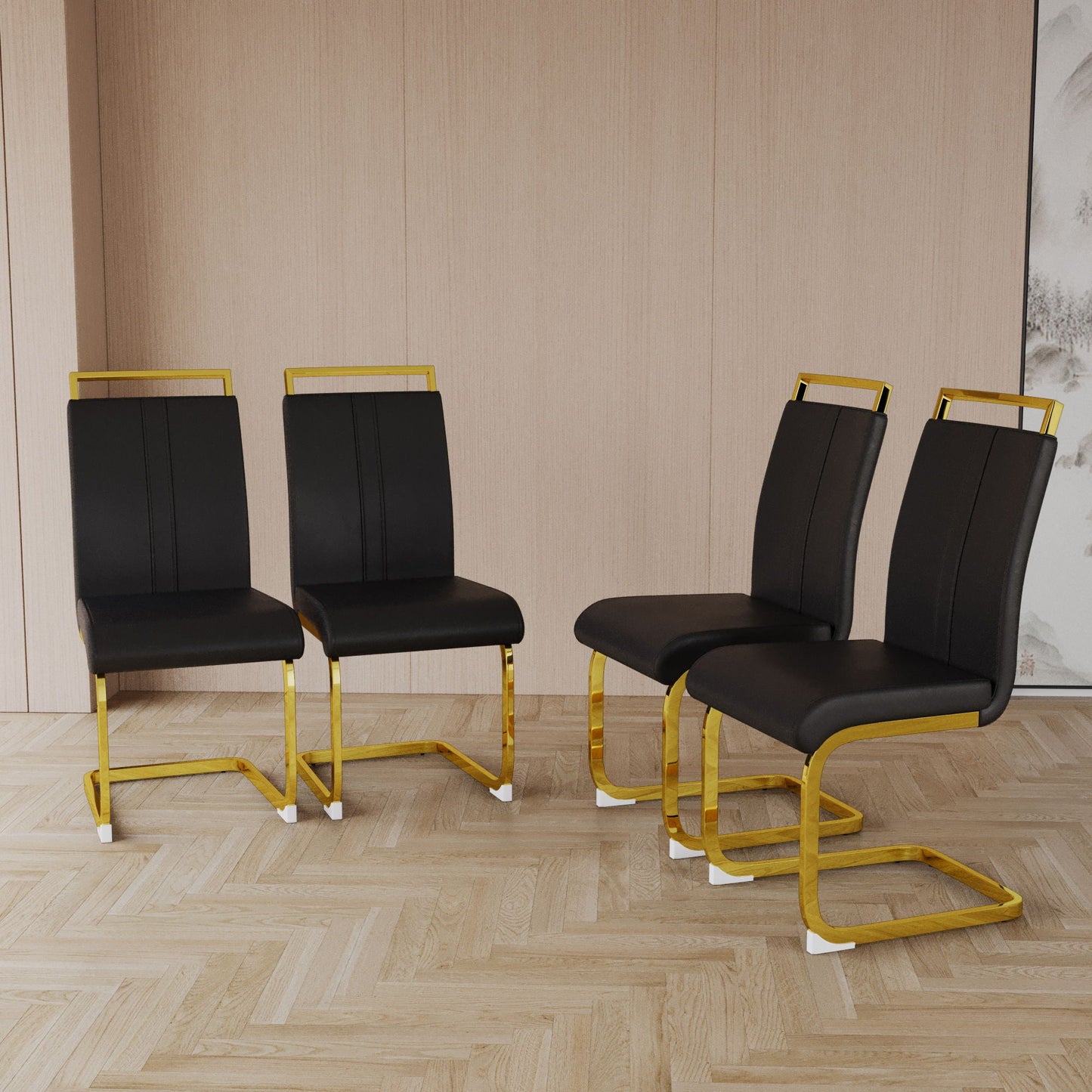 Side Dining Room Chair, Padded Seat High Back