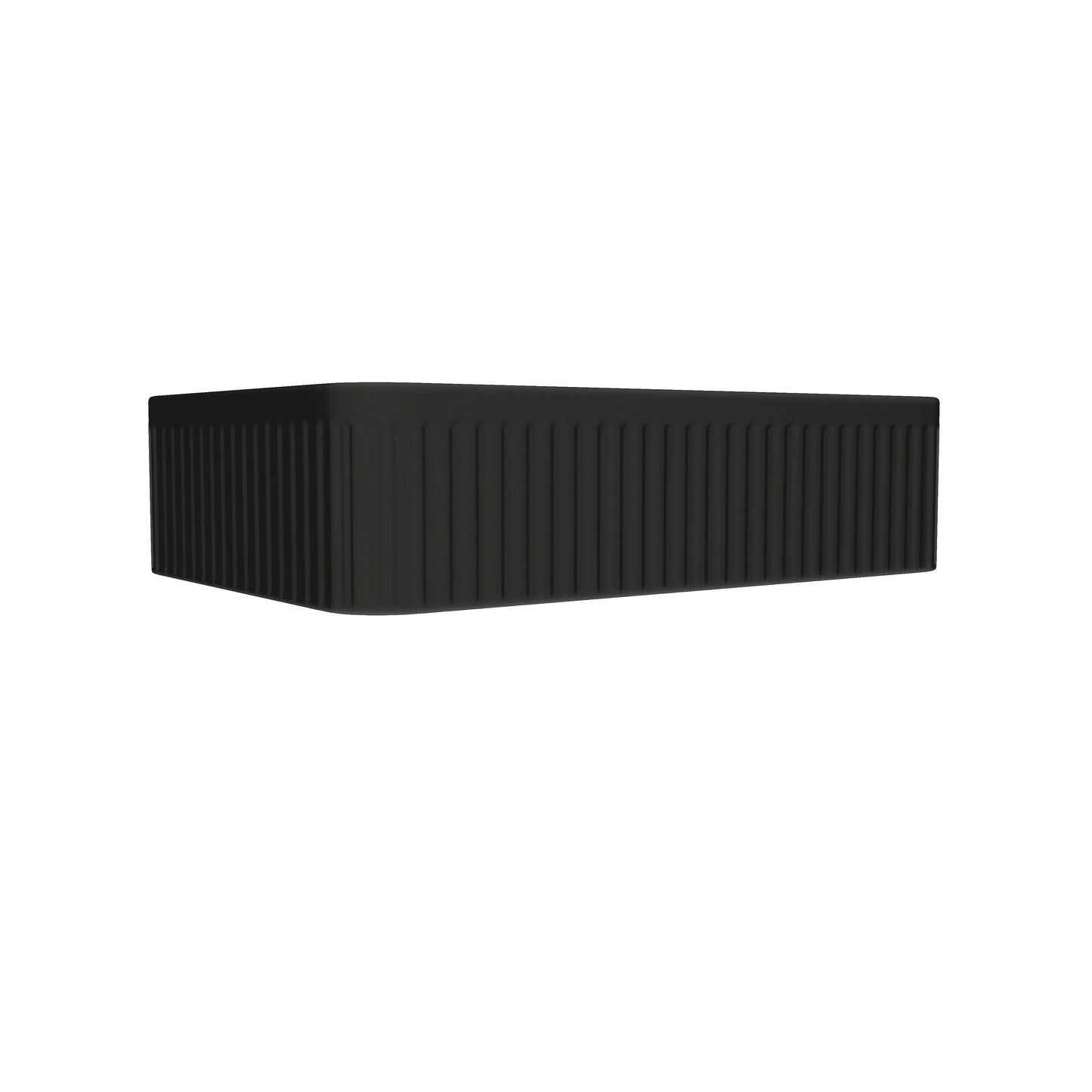 BB17 Integrated Black Ceramic Bathroom Vanity Sink