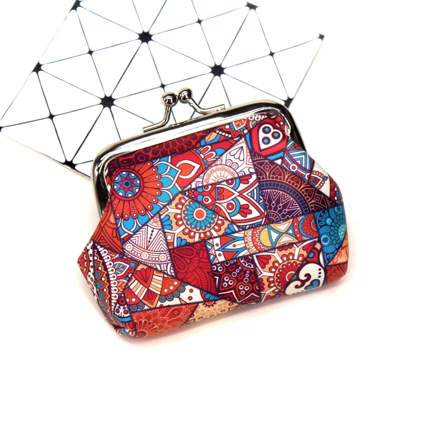 Ethnic style print creative ladies coin purse