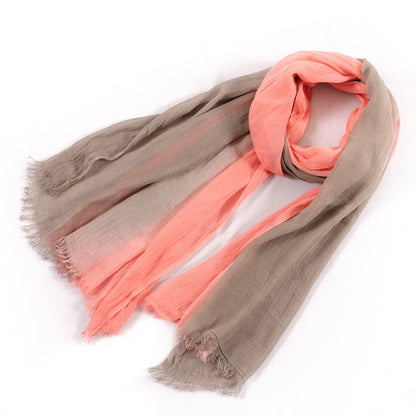 Large Soft Scarf Warm Cotton Tassel
