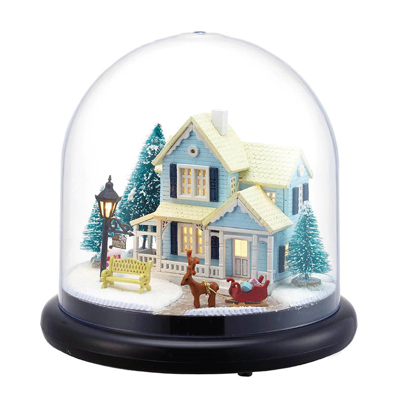 DIY hut hand-assembled transparent cover mold