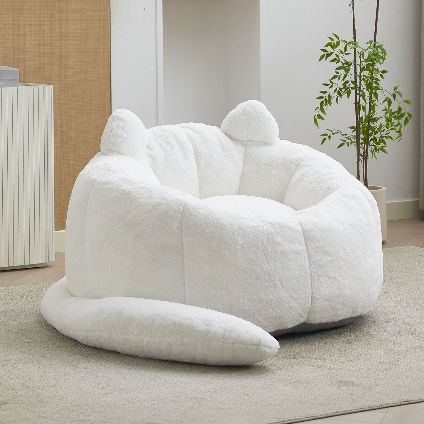 Cat Shaped Bean Bag Sofa With Long Tail
