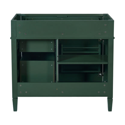 Bathroom Vanity With 2 Drawers And Tip-Out Drawer, Storage Cabinet