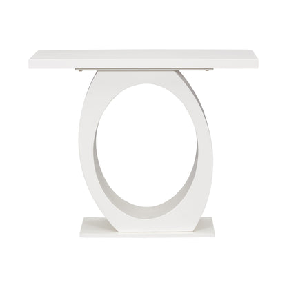 Console Table With Oval Base And Reinforced Bottom Plate