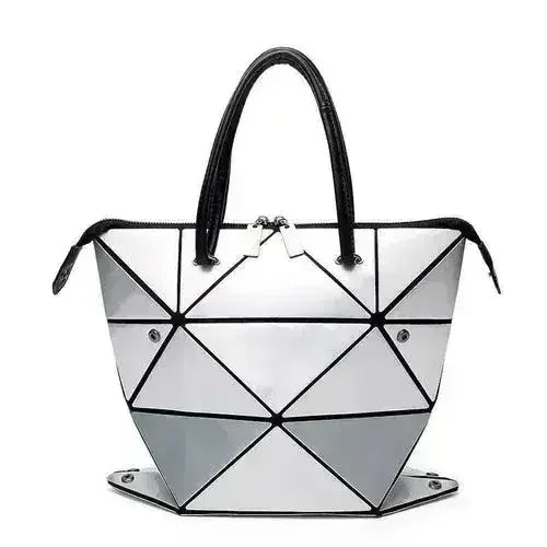 High Quality Geometric Rhombus PU Female Handbag