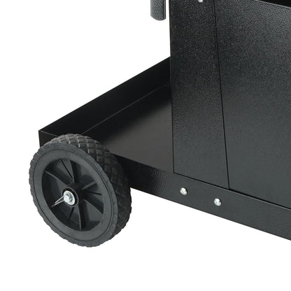 Welding Cart, 2-Tier Heavy Duty Welder Cart with Lockable Cabinet