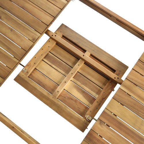 7 Pieces Acacia Wood Outdoor Dining Set