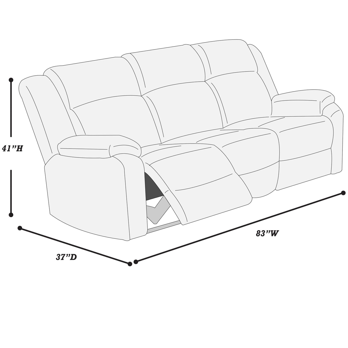 Modern Motion Sofa Set