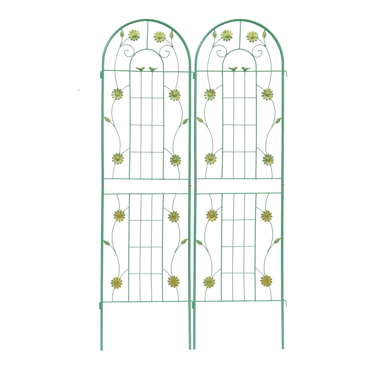 4 Pack Metal Garden Trellis 71" x 19.7" Rustproof Support