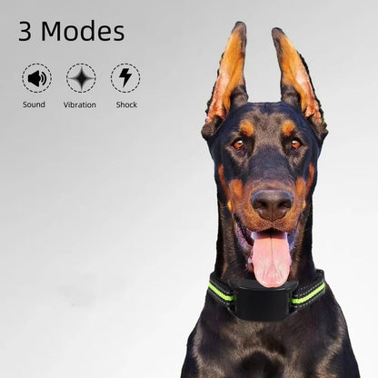 Dog Collar USB Rechargeable Trainer Electric Vibration Shock Beep Dog Training Collar Anti Barking Device Automatic Anti Bark
