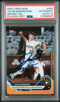 Graded 2025 Topps Now Jacob Misiorowski #432 Orange Foil /25 Rookie RC Baseball Card PSA 10 Auto Grade Gem Mint