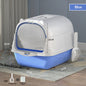 Extra-Large Enclosed Cat Litter Box, Splash-Proof With Detachable Lift-Top Lid