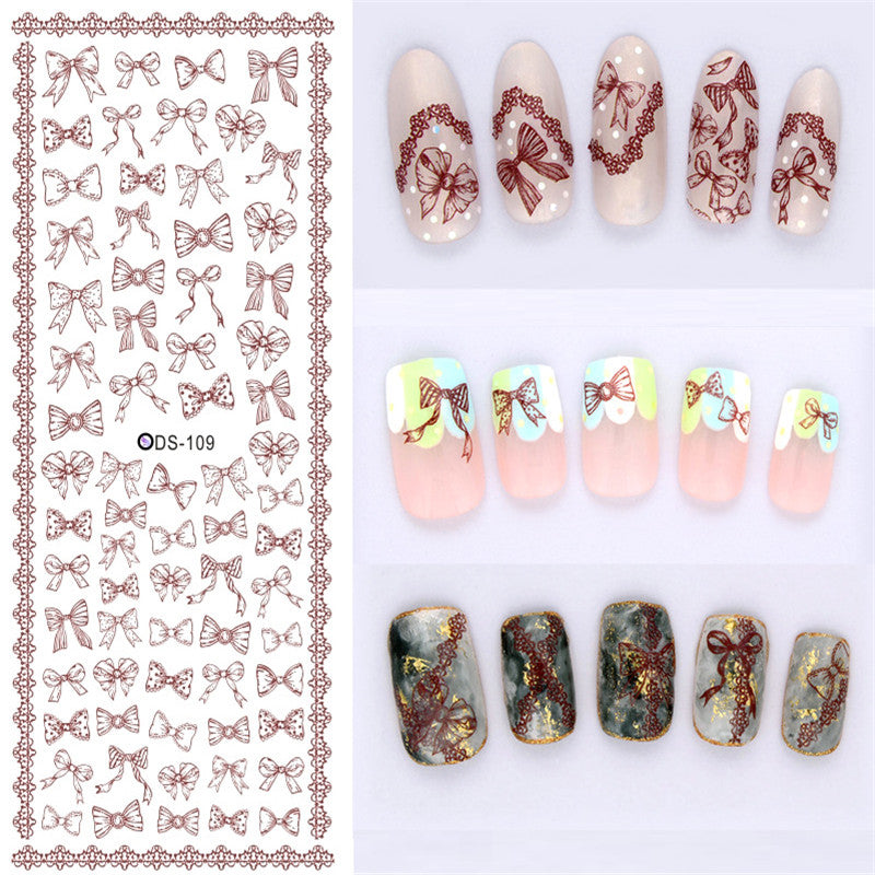 Watermark sticker decal nail sticker