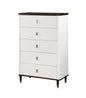 Carena Chest - White / Walnut