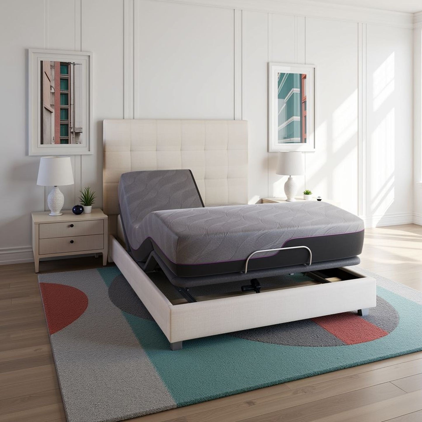 Renew - 11" Flex Head Cooling Gelcare Memory Foam Mattress - Gray - King