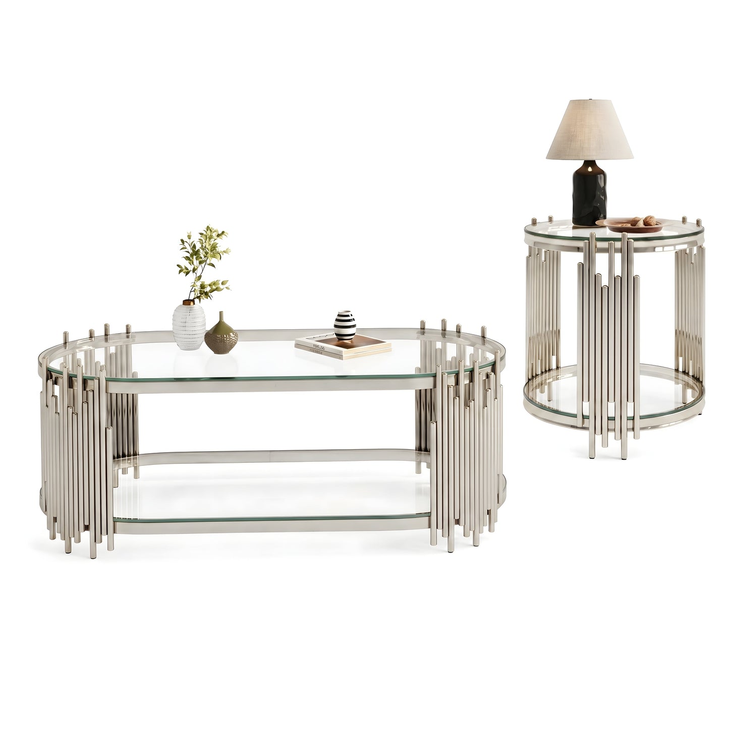 Modern Luxury Coffee Table and Side Table Set