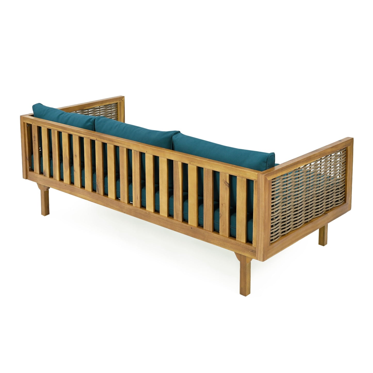 Claremont 3 Seater Daybed Teak Acacia Wood Water Resistant Cushions