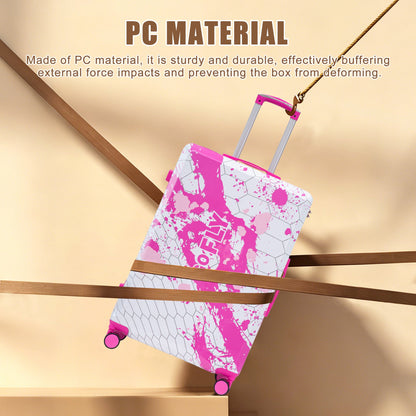 28 Inch PC Spinner Wheel Luggage - Pink