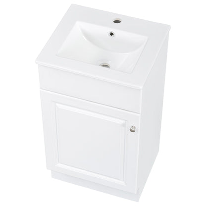 Bathroom Vanity With Sink, Cabinet With Adjustable Shelf