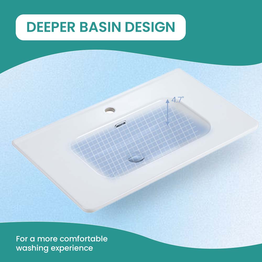 BB04-30-301 Integrated Bathroom Sink