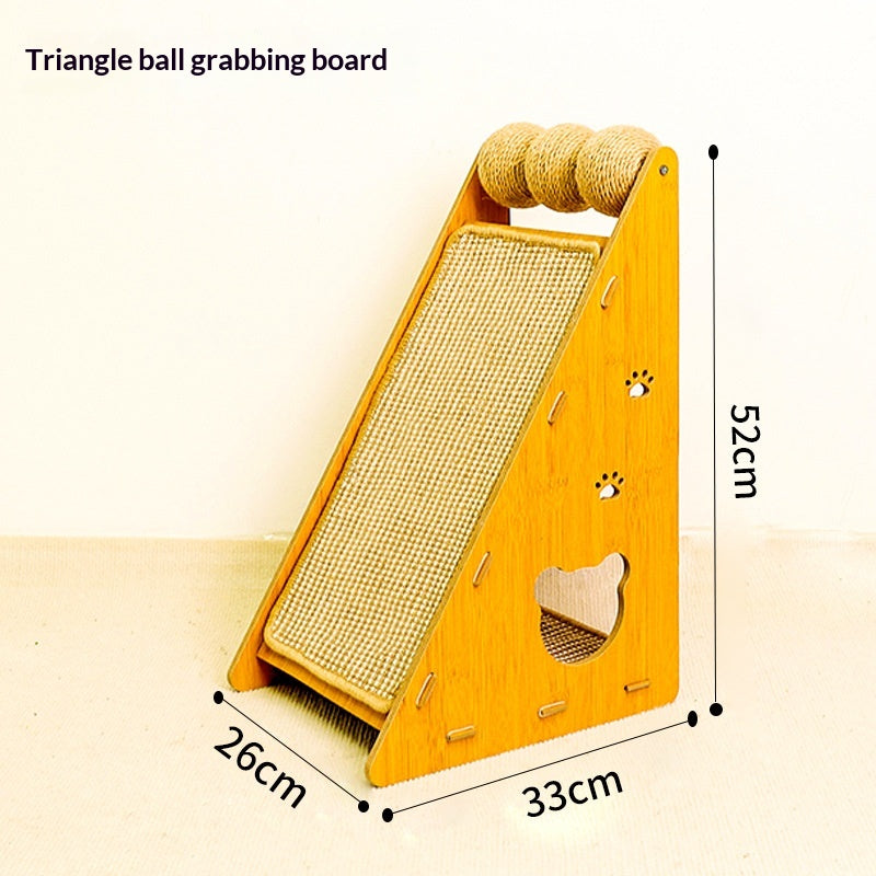 Wear-resistant Sisal Cat Scratcher Bed, Anti-shedding & Furniture Protection