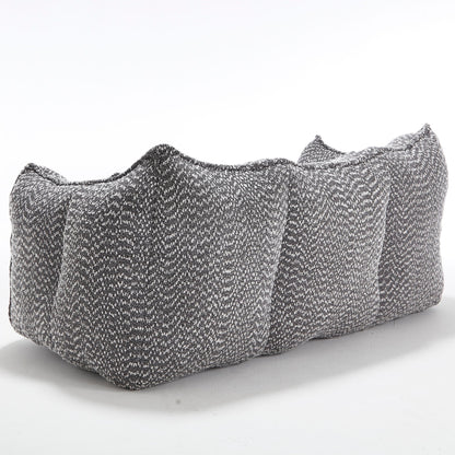 Comfortable Dual Beanbag Chair With High Resilience Foam Core For 2 People