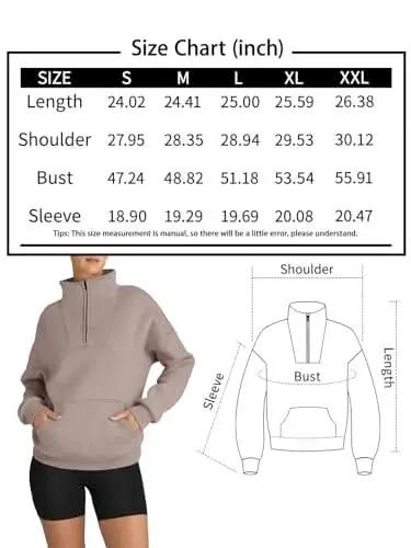Oversized Half Zip Sweatshirt Cozy by Love Salve