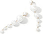 Faux Fur Pom Pom Tassel Drop Dangle Earrings Set