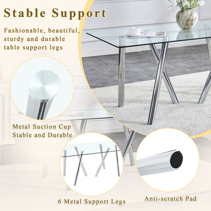 Dining Table With Transparent Surface