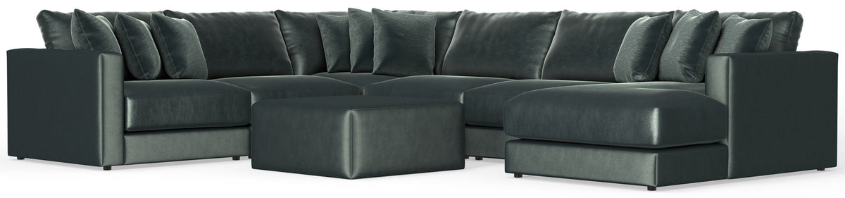 Remington - Modular Sofa And Cocktail Ottoman - Pine