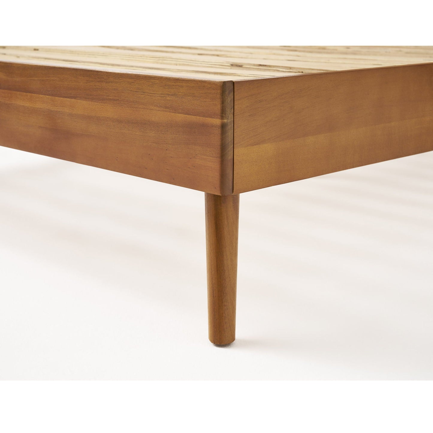 Okioki Mid-Century Wood Bed