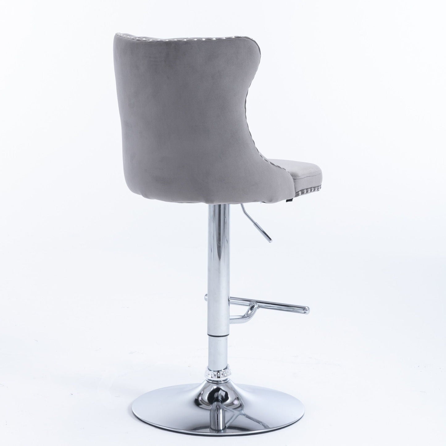 Swivel Adjustable Height Barstools Set of 2