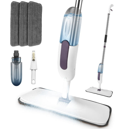 Spray Mop With 3 Machine Washable Microfiber Pads 12OZ Refillable Water Bottle Wet Dry Use Microfiber Mop For Hardwood Ceramic Tiles Laminate Floor Cl