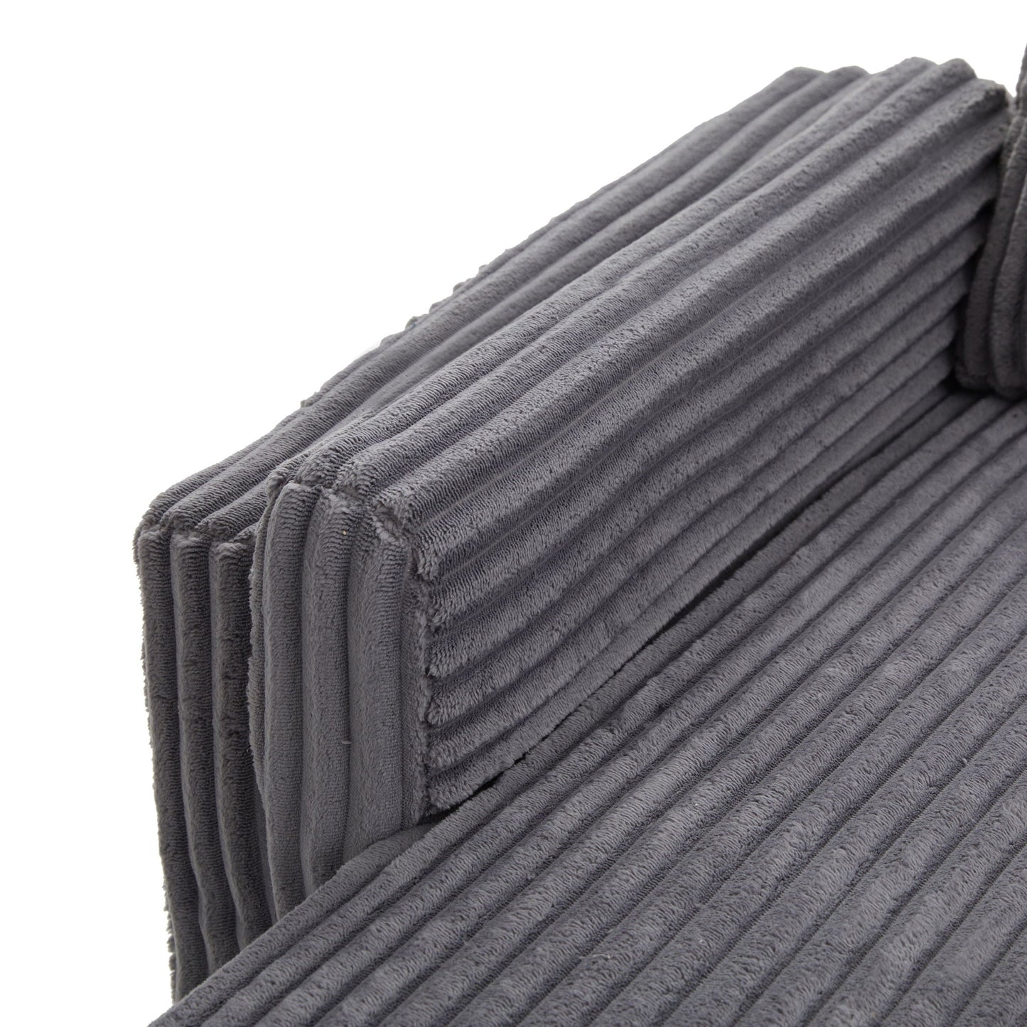 Convertible U-Shaped Sectional Sofa Bed With USB Ports And Storage