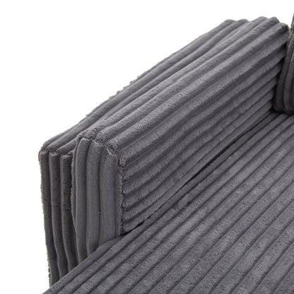 Convertible U-Shaped Sectional Sofa Bed With USB Ports And Storage