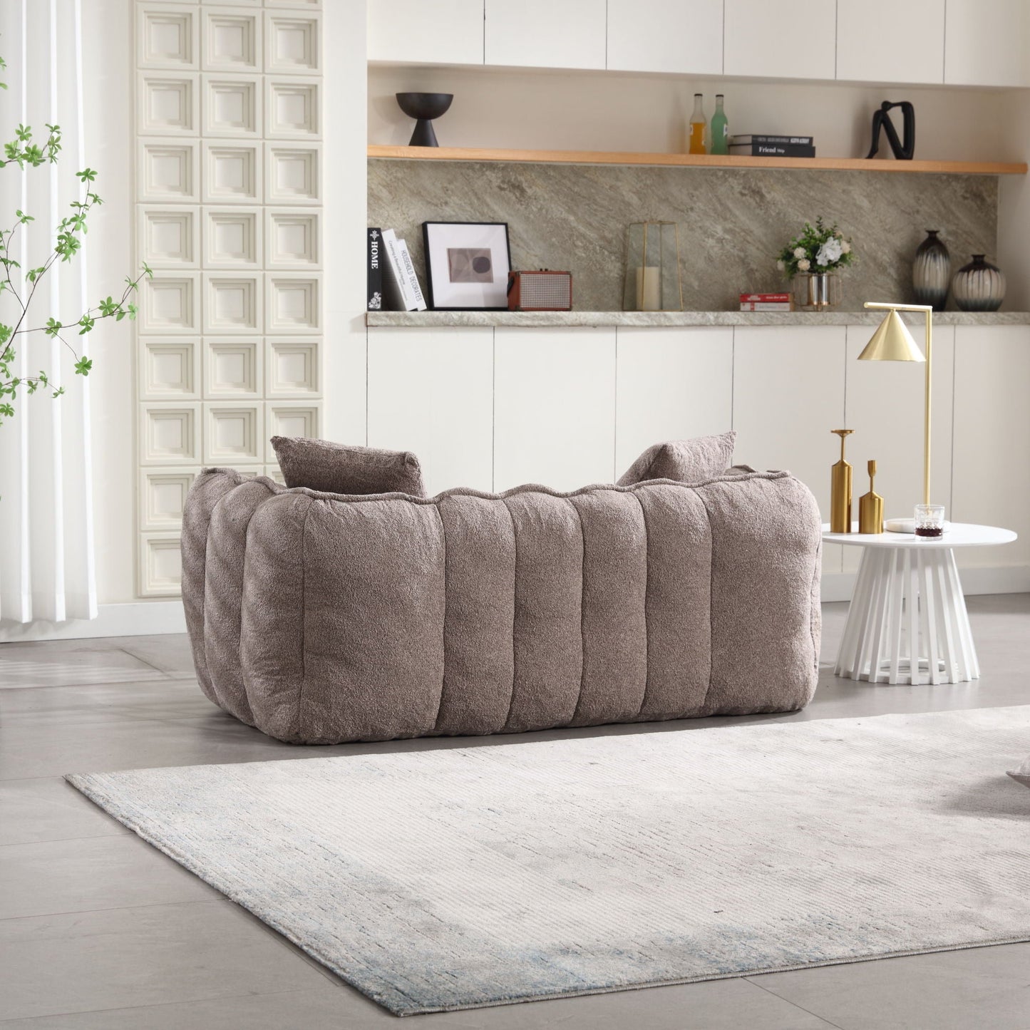 Cozy Beanbag Chair With High Resilience Foam Core For 2