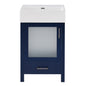 Bathroom Vanity With Ceramic Sink And Ample Storage, Ideal For Small Bathrooms