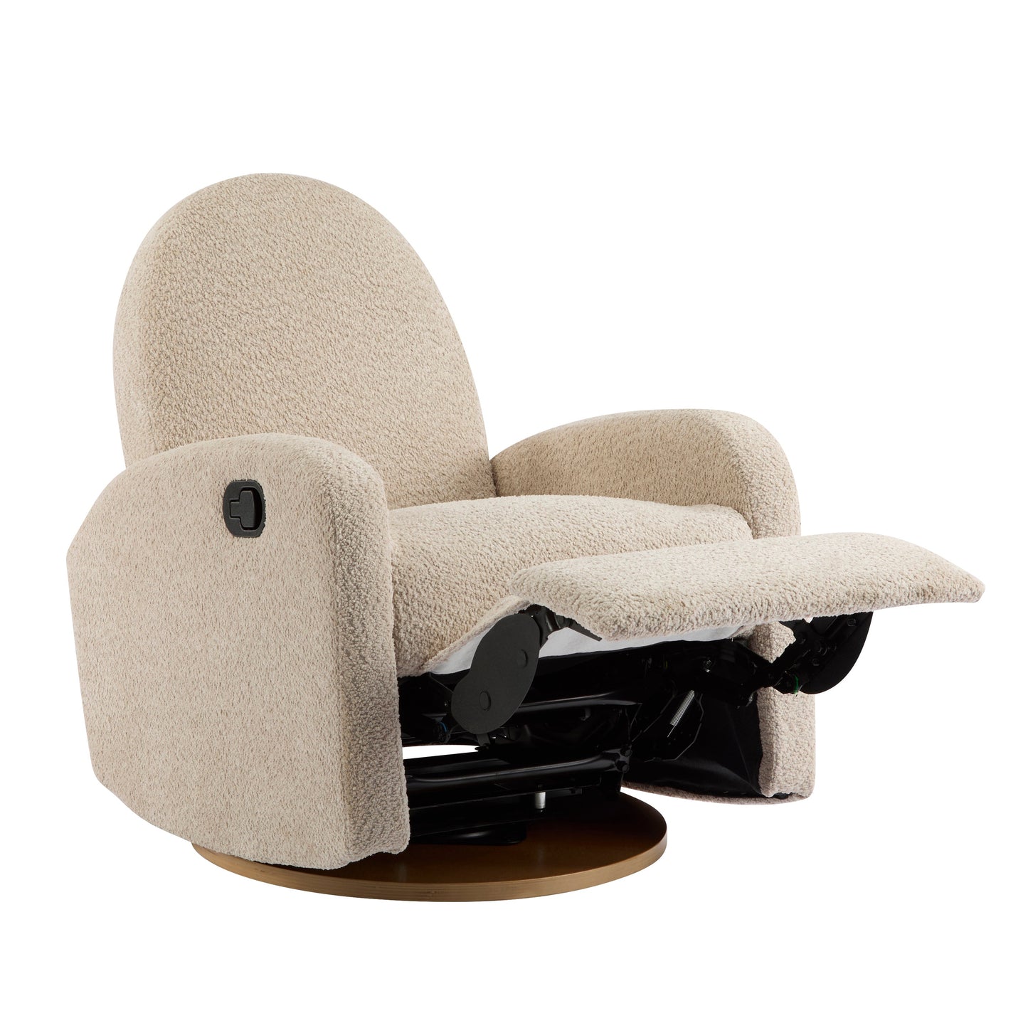 360 Swivel and Glider Recliner Chair - Almond