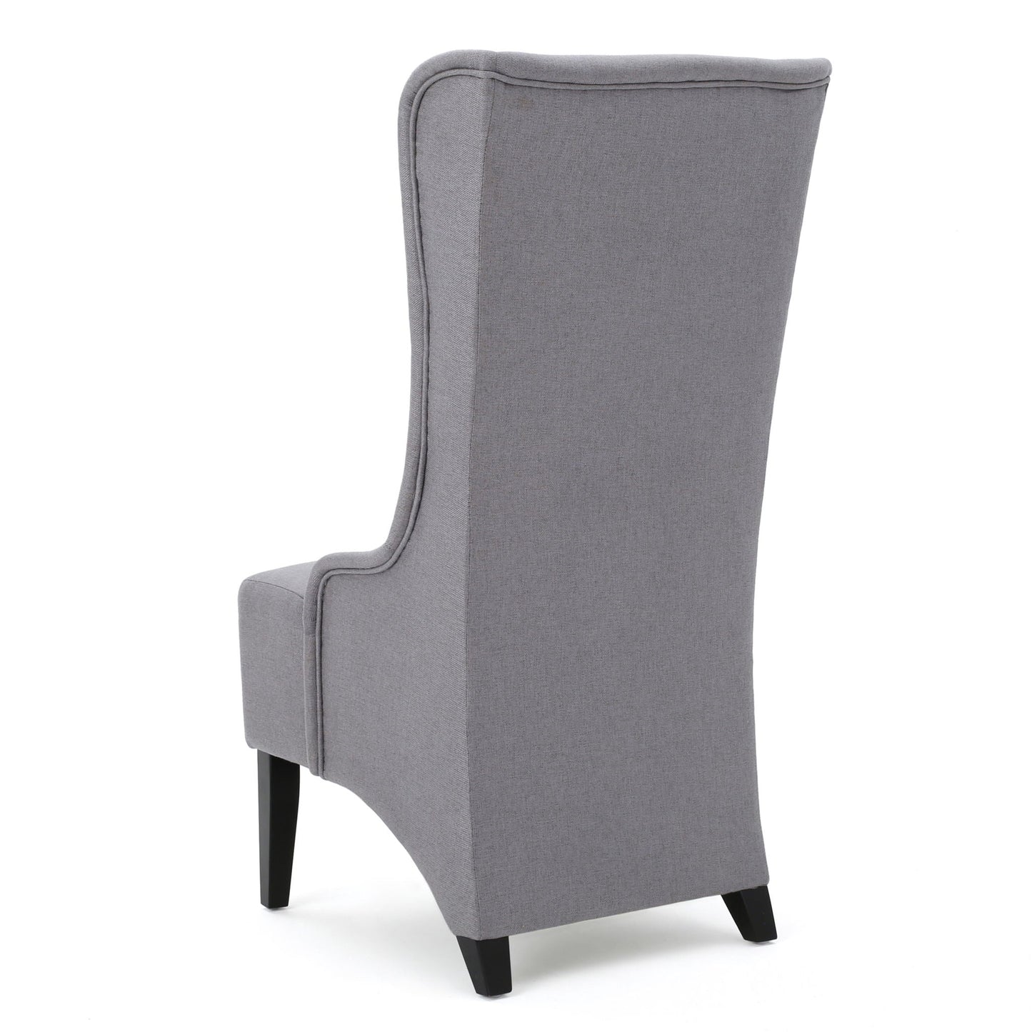 Alight Upholstered Dining Chair With High Back And Birch Wood Legs